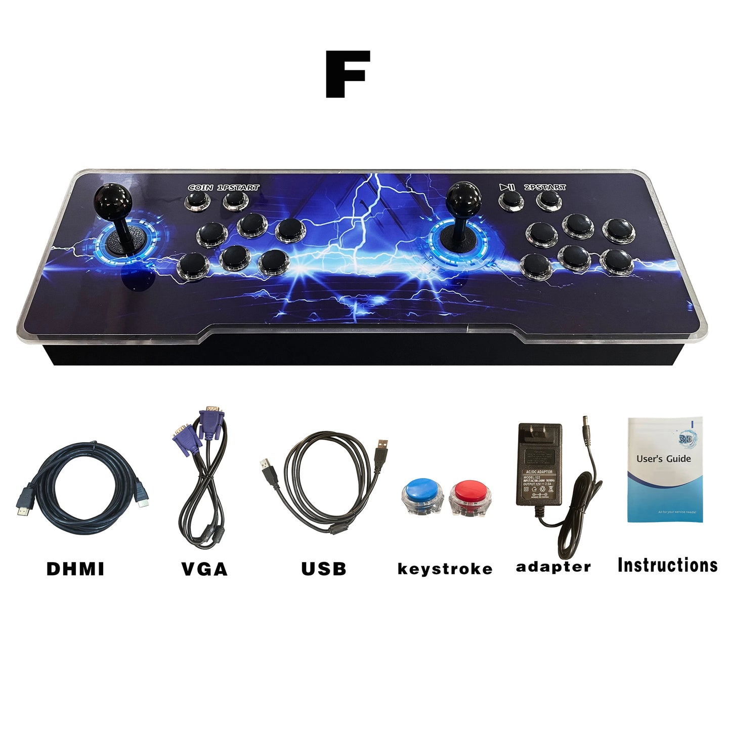 3D Retro Arcade Gaming Box 15*3D Video Game Console with English Language Support