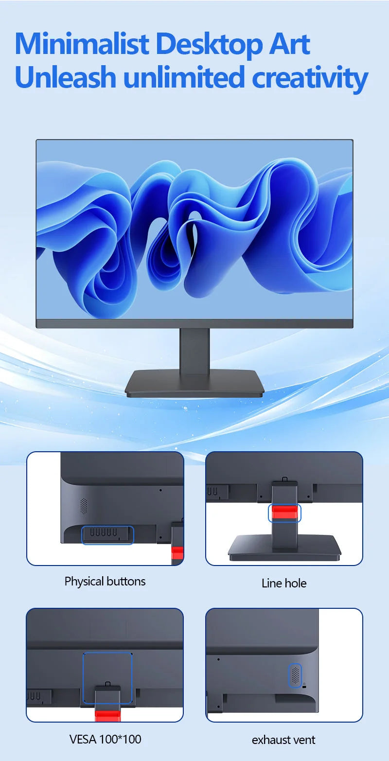 21.5 23.8 27 Inch IPS Gaming Monitor 1K 2K LCD PC Screen 75Hz 100Hz 165Hz Frameless LED Esports Computer Display TFT Panel Type