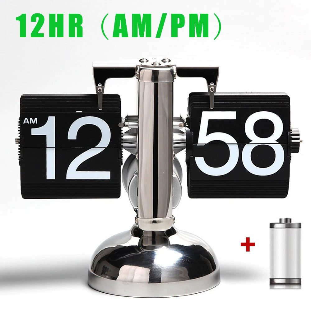 Automatically Page Turning Flipping Clock for Modern Home Office Decoration.Full of Sense of Technology.A Battery Included.
