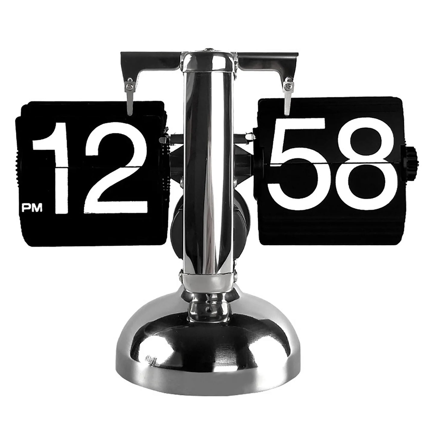 Clock Digital Down Clock Retro Minimalist Single Foot Mechanical Auto Clock Desk Clock for Home Livingroom Decor