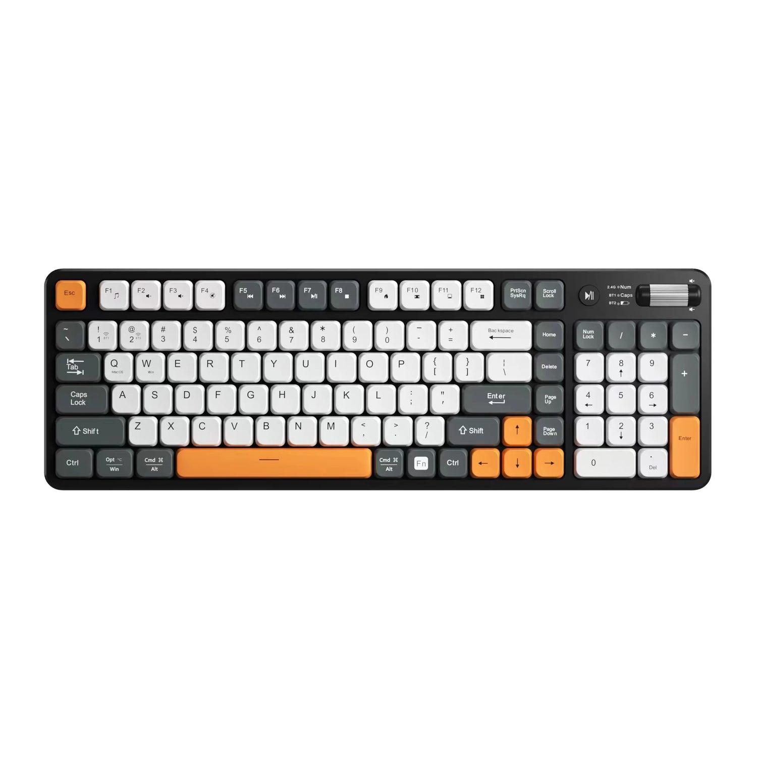 2.4G Dual Mode Wireless Mechanical Gaming Keyboard 87Keys for Laptops and PCs Desktop Application