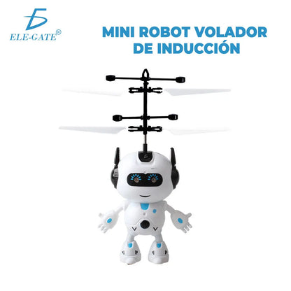 ELE-GATE Mini Electronic Flying Drone Sphere Plastic Toy with LED Lights and Manual Sensor Model JUG.FXQ5098 for Ages 5-7