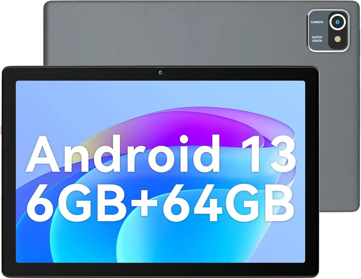AEEZO MB1001 10 Inch Android Tablet Quad-Core 6GB RAM 64GB ROM 5MP+8MP Dual Camera HD IPS Display WiFi Bluetooth PC Pad Tablets