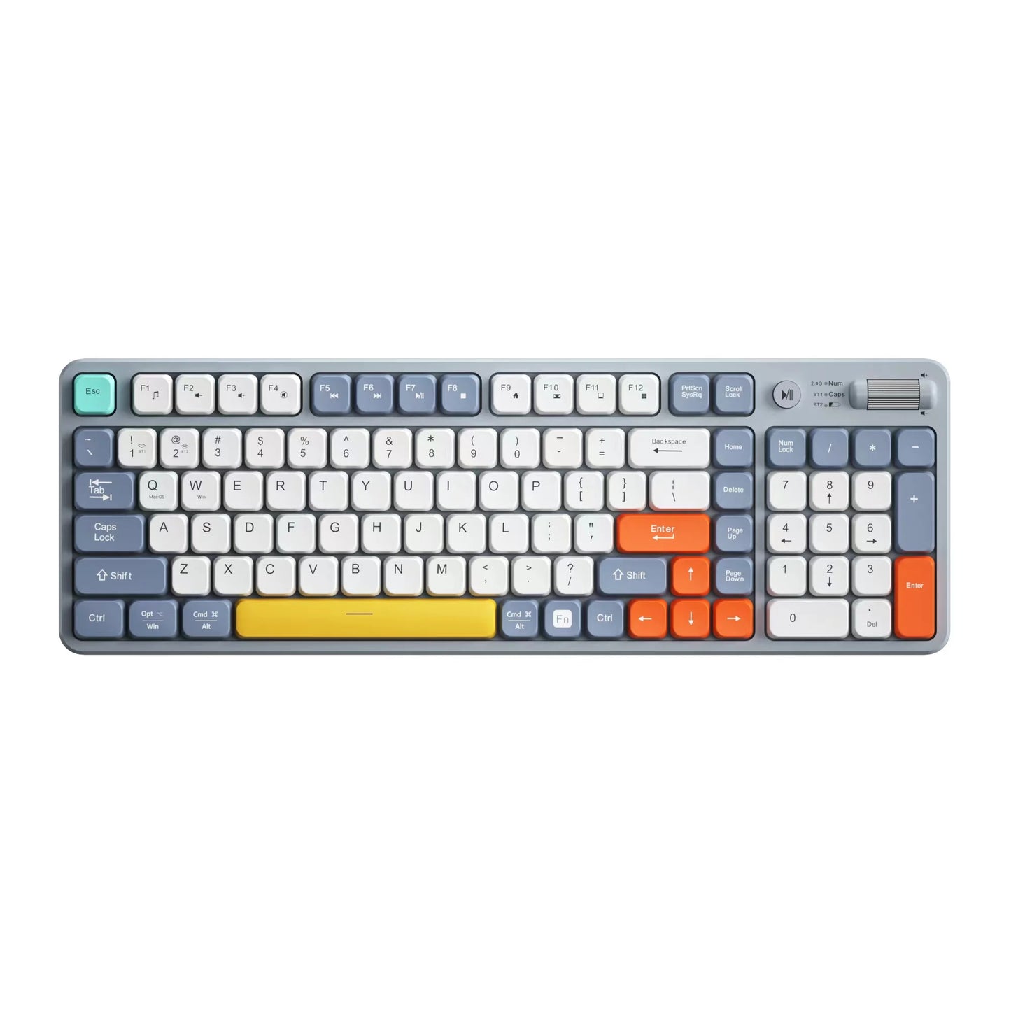 2.4G Dual Mode Wireless Mechanical Gaming Keyboard 87Keys for Laptops and PCs Desktop Application