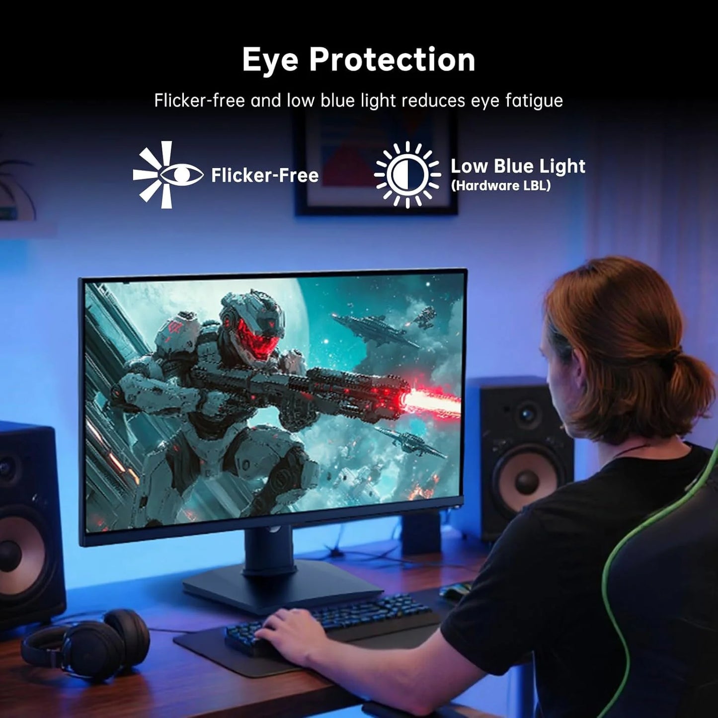 540Hz Esports Gaming PC Monitor, 27 Inch 2K 4K Frameless LED Display, 1ms Response 100% sRGB Low Blue Light Pro Gamer Screen