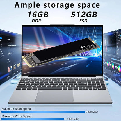 15.6" Intel Core i9 10980HK Laptop Computer PC Windows 11 Pro 16GB DDR 1TB 2TB SSD i9 Laptops Office Fingerprint Unlock Notebook PC