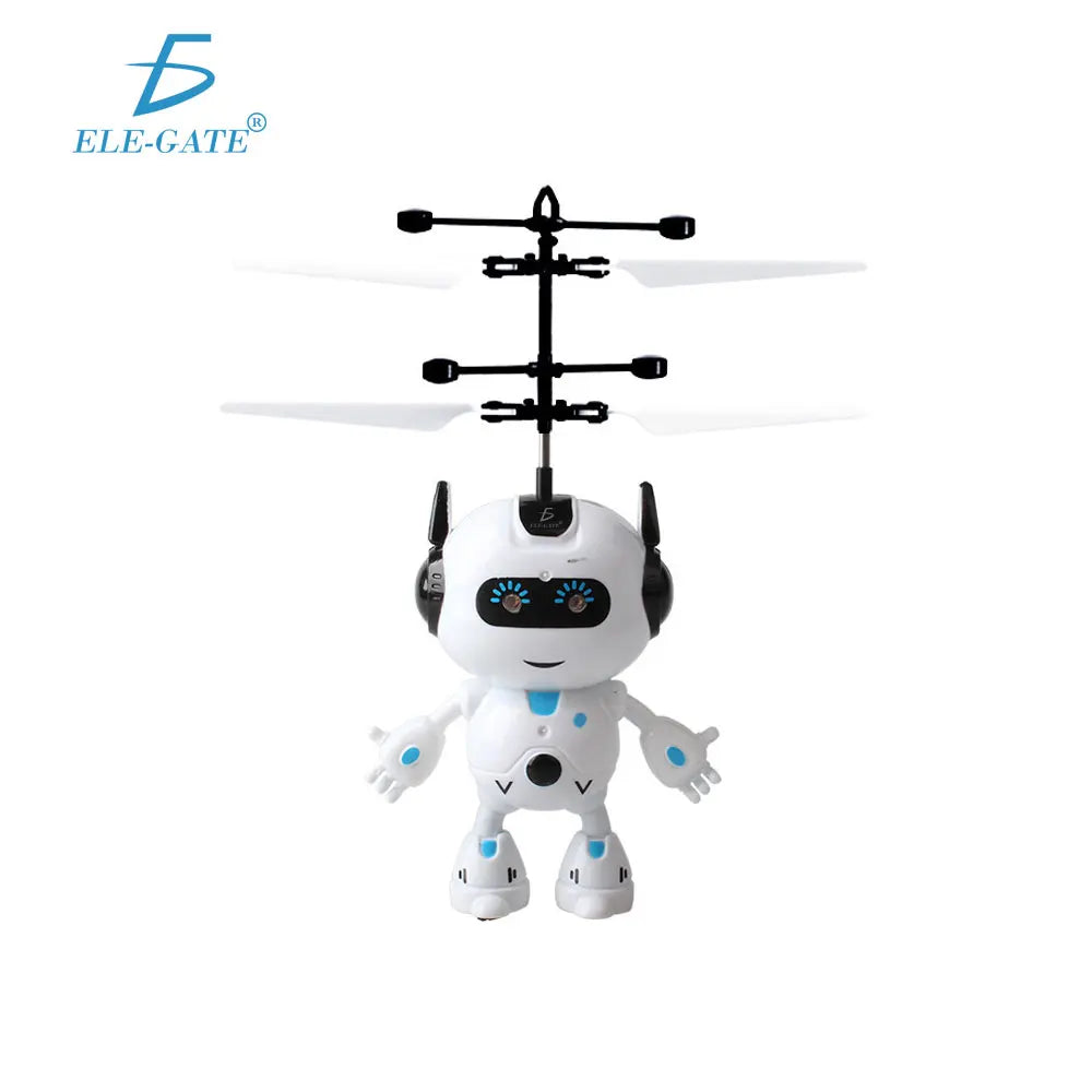 ELE-GATE Mini Electronic Flying Drone Sphere Plastic Toy with LED Lights and Manual Sensor Model JUG.FXQ5098 for Ages 5-7