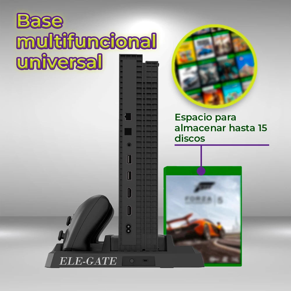 ELEGATE Multifunctional Charging Station for Controllers-Vertical Charger with LED Indicators Model CLR.GM.ONE