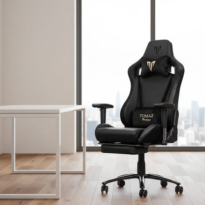 Computer Gaming Tomaz High Quality Customized Brown Ergonomic Computer Desk Reclining Gamer Seat Height Adjustment Feature