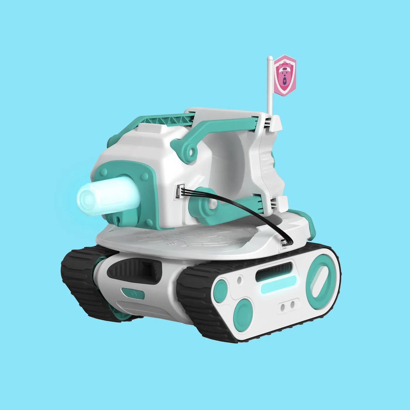 Eilik Robot Panxer Joystick Remote-controlled Electronic Toy with Mecanum Wheels Light & Sound Battery Operated Battle Vehicle