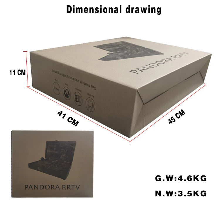 Custom 14-inch Screen Portable Folding Arcade Machine Joystick Gaming Box Arcade Machine Barton Retro Entertainment Game Machine