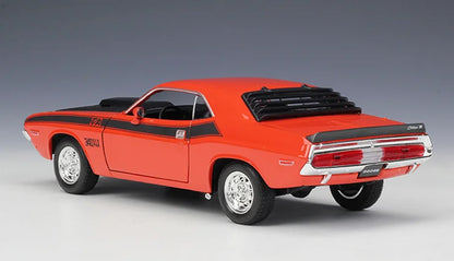Welly 1:24 1970 DODGE Challenger T/A Simulation Alloy Car Model Diecast Toy Vehicles
