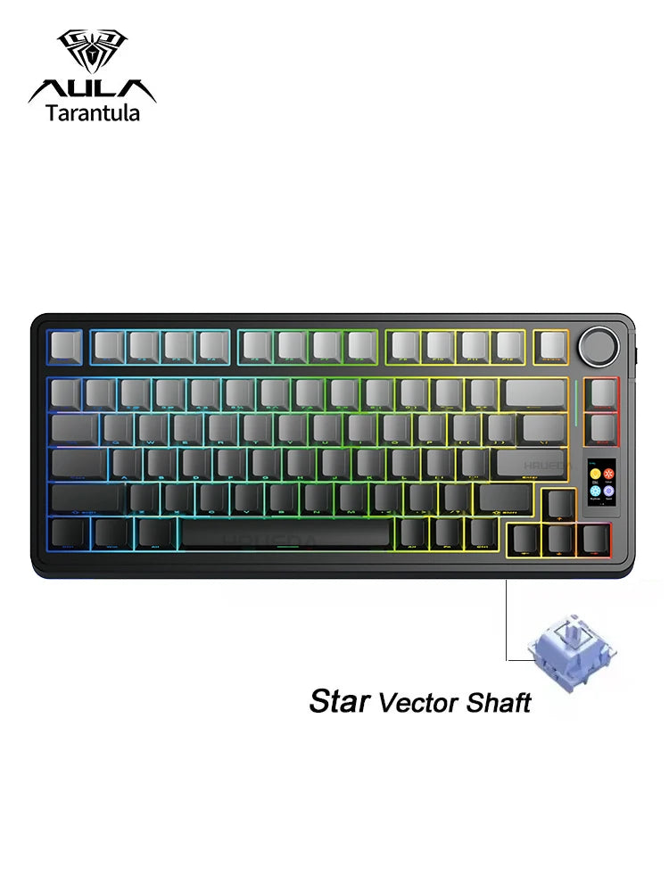 Aula S75Pro Gaming Triple-Mode Smart Screen Mechanical Keyboard