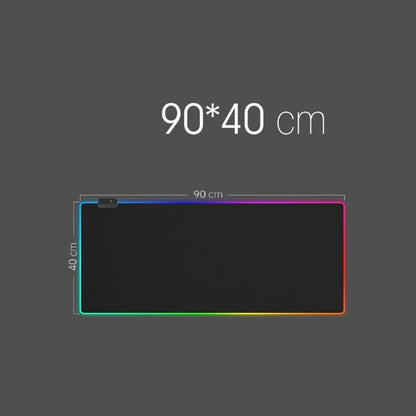 Futuristic Car RGB Stylish Cool Mouse Pad Gamer Black Mousepad Computer Desks Desk Mat PC Office Portable Keyboard Gaming Mats