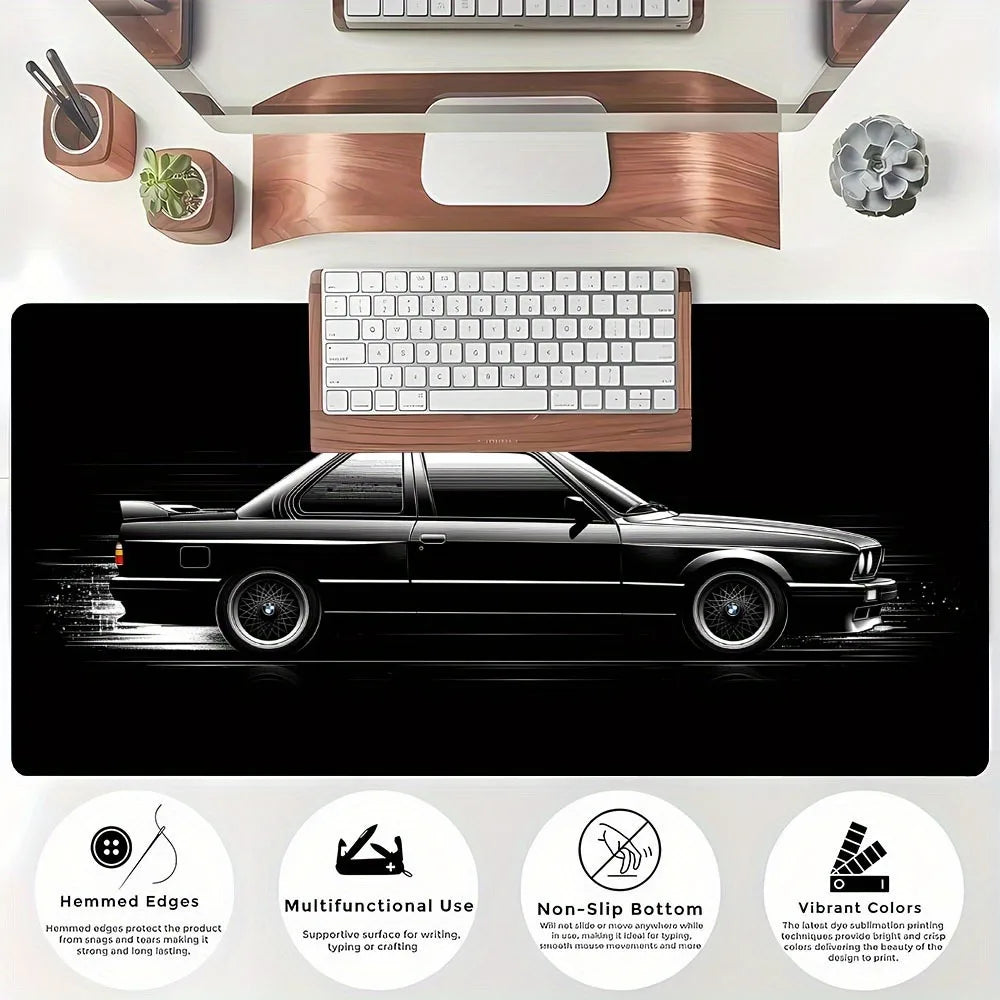 Black Running Car Luxury Stylish Cool PC Gaming Mouse Pads Gamer Mats Teclado Pad Mat Laptop Office Carpet 900X400