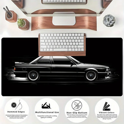Black Running Car Luxury Stylish Cool PC Gaming Mouse Pads Gamer Mats Teclado Pad Mat Laptop Office Carpet 900X400