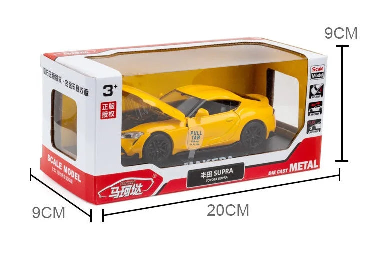 RMZ 1/32 TO YOTA Supra Alloy Car Model Furnishing Articles With Base
