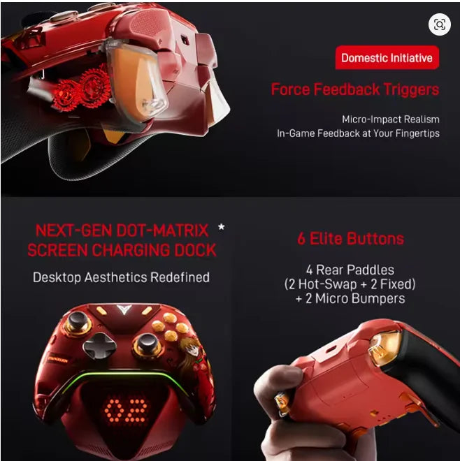 Flydigi APEX 5 EVA Wireless Gaming Controller Co-branded Gamepad for PC/Switch/Phone/TV/Tablet - Global Version