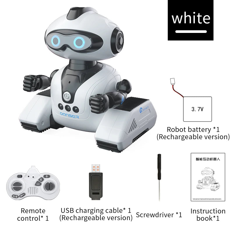 HOSHI JJRC R22  CADY WISH Robot Remote Control Intelligent RC Toy Robots Robot Toys Gift for Kids Rechargeable Version