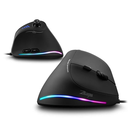C-18 Top Seller 11 Buttons Programing Adjustable DPI Wired Vertical Gaming Mouse With Joystick