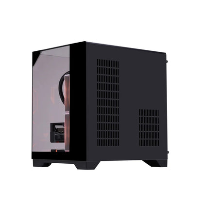 New Arrival Three Side Transparent Glass PC Case Computer Black/White Tower Case PC Gaming CASE for ITX / M-ATX