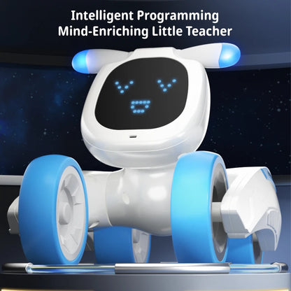 Voice Activated Dog Robot Puppa Gesture Sensory Remote Control Intelligent Educational Robot Toy for Companion-DIY