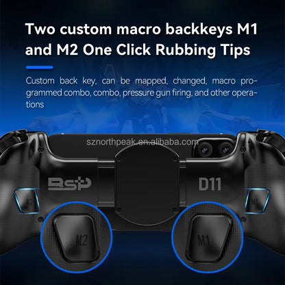 D11 BT Stretching Wireless Gaming Joystick for PC Android IOS Cooling BT Stretching Handle Game Controller