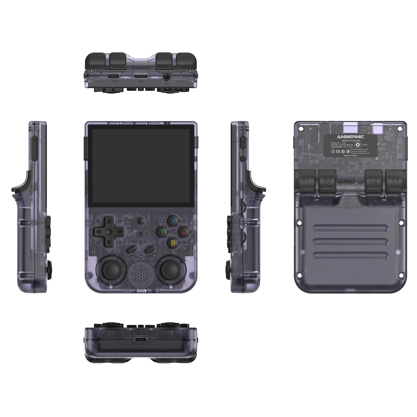 Original RG353V 3.5 INCH Video Game Console Android 11 Linux OS HD Handheld Game Player with Wi-Fi Satisfactory Drop Shipping