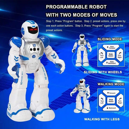 Factory New Arrival Kids RC Intelligent Dancing Remote Control Singing Moon Walking Gesture Sensing Kit Educational  Robot Toys