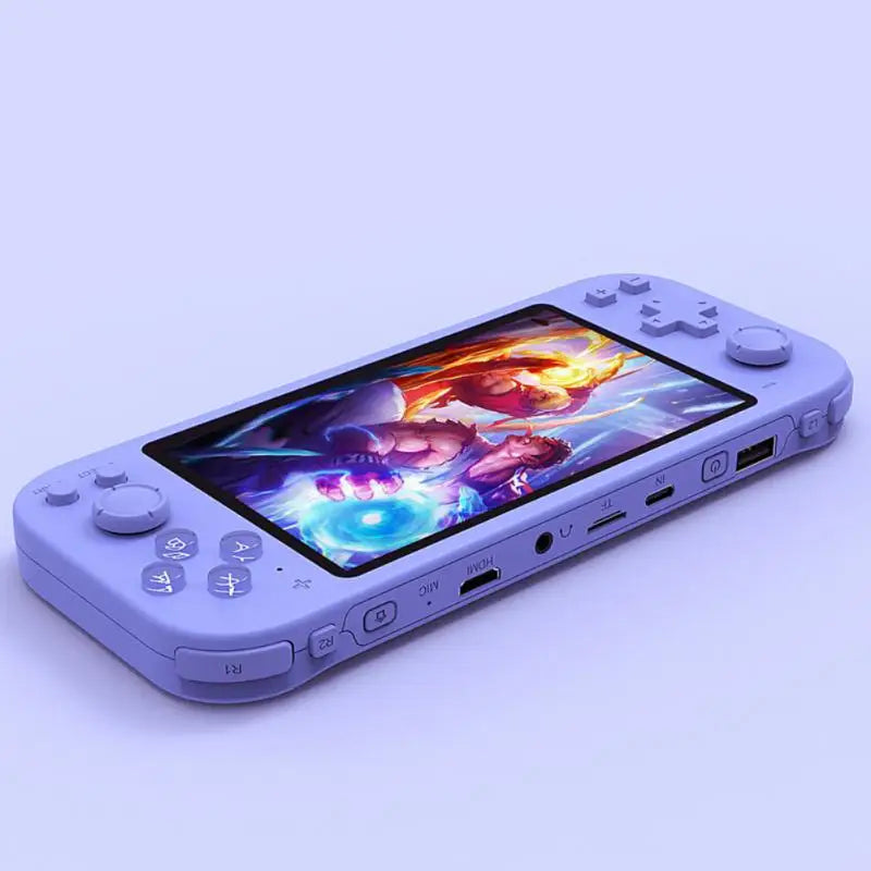 New GR3000 Handheld Game Console 5.1 Inch HD Screen Retro Game Cheap Children's Gifts Support Two-Player Games Expandable 64G