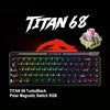 MADLIONS TITAN68 RGB Wired Gaming Keyboard 68 Keys Magnetic Axis Turbo Esports Carbon Fiber RT0.001mm for Valorant