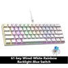 CK23 61-key Three-mode Mechanical Mini Keyboard Brown Switch E-sports Gaming Keyboard