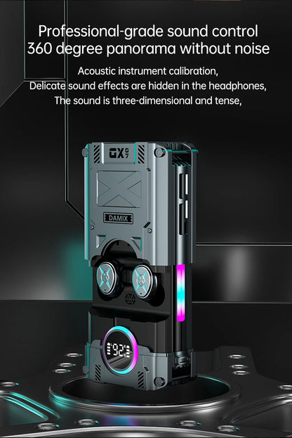 Mech Style DX07 Gaming TWS Earphone BT 5.3 RGB Led Light Digital Auriculares Audifonos HIFI Headphone DX-07 True Wireless Earbud