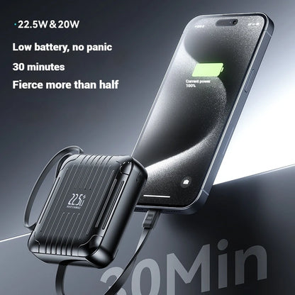 Super Mini PD20W Design Portable Mobile Power Bank 22.5W Super Fast Charge Small Mini Pocket Phone Chargers Powerbank 10000mAh