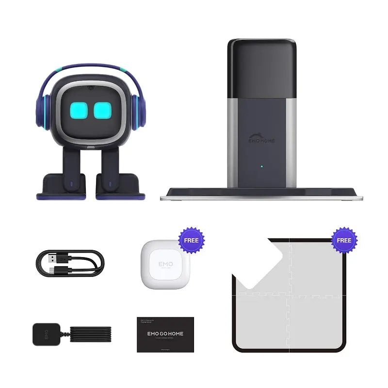 In Stocks Desktop Toys EMO AI Robot Intelligent Emotional Interactive Voice Smart Children Go Home Emo