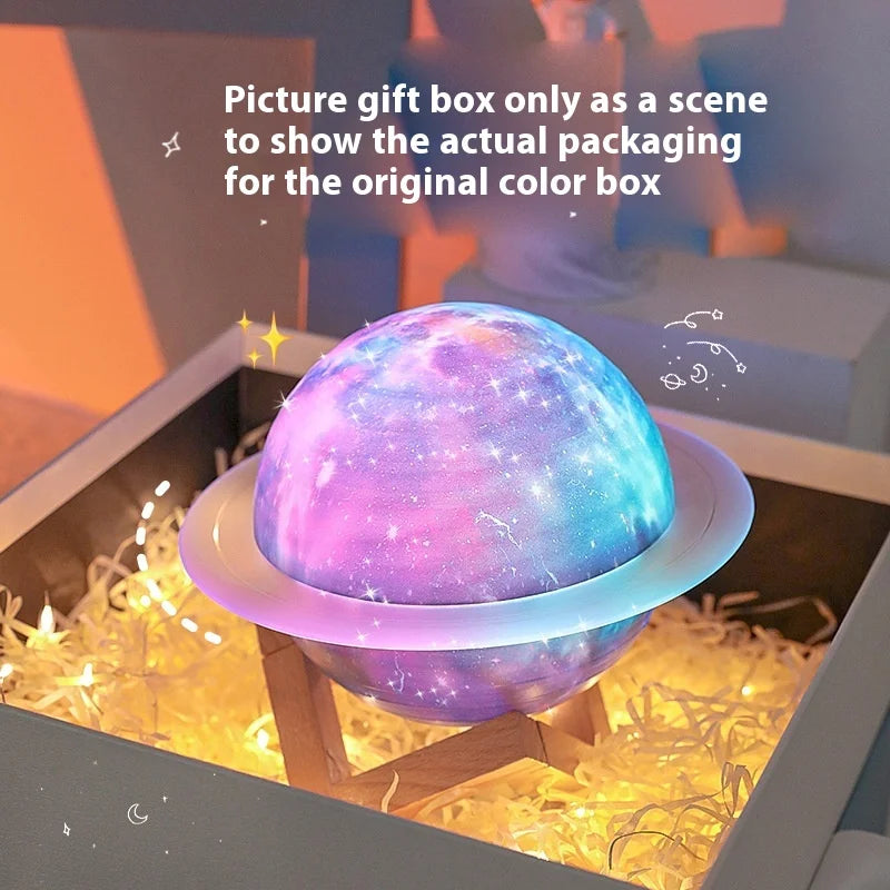 High-End Saturn for Bluetooth Gaming Speakers for Your Girlfriend Color-Changing Night Light Battery-Powered with Gift Included