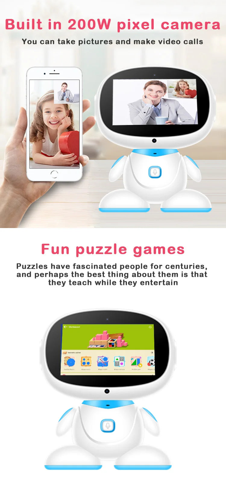 Remote Control Robot Intelligent Playing Kids Smart Educational Home Robots Early Educational Toy Robot