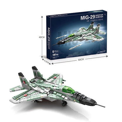 Military Series Chinese Aircraft Carrier Aviation Mig29 Large Fighter Puzzle Assembled Plastic 1:20 Scale Aircraft Model