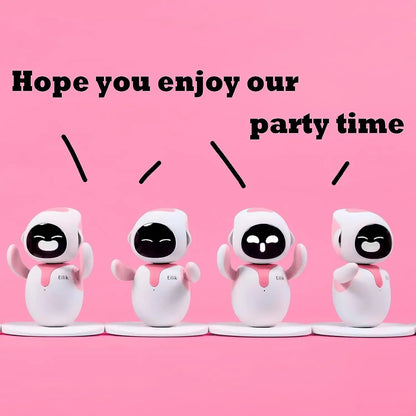 In Stock Immediate Delivery for Pink Eilik Emo Robot Toy Cute Smart Companion Pet Robot Christmas Gifts