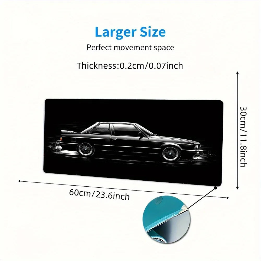 Black Running Car Luxury Stylish Cool PC Gaming Mouse Pads Gamer Mats Teclado Pad Mat Laptop Office Carpet 900X400