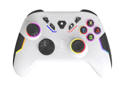 High Quality Controller 1200mAh Battery 2.4Ghz Vibration Six Axis Gaming Joystick PC Gamepad RGB Wireless Controller for Android