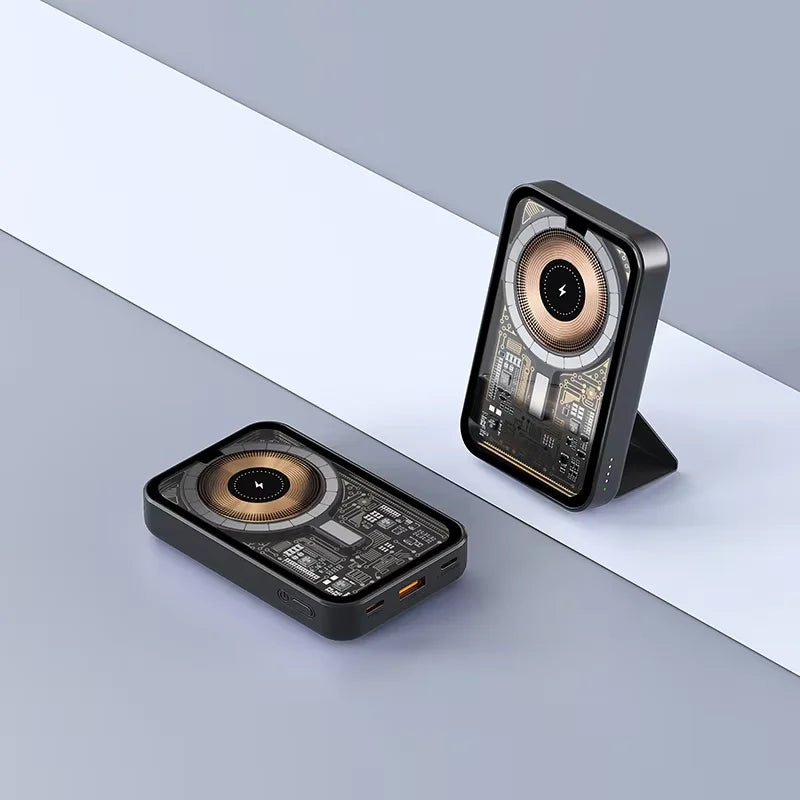 New Mini Portable Magnetic Charging Bank 10000mAh Wireless 15W Fast 22.5W Charging Bank 10000mAh Mobile Power Supply