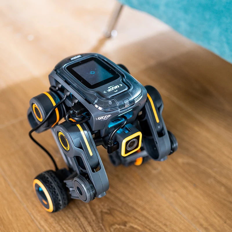 UBTECH Ugot Smart Educational Robot with 2.4-inch LCD Touch Screen DIY AI Programming Voice Control Cartoon Toy