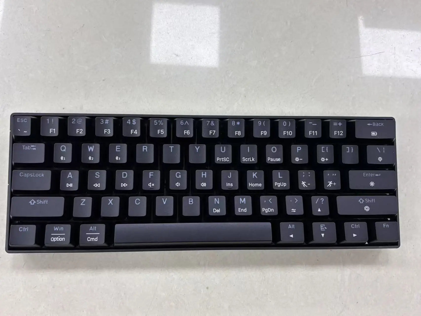 CK23 61-key Three-mode Mechanical Mini Keyboard Brown Switch E-sports Gaming Keyboard