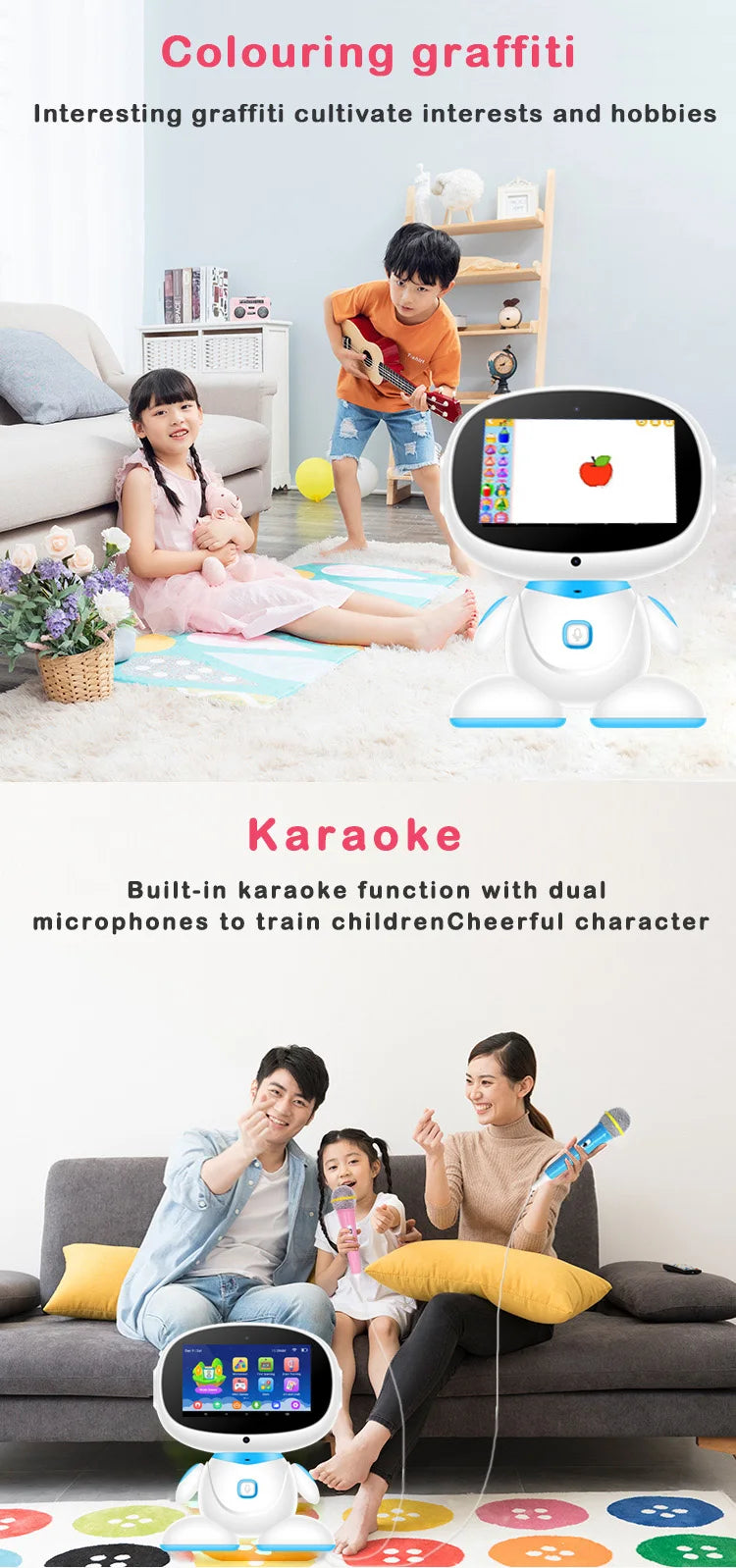 Remote Control Robot Intelligent Playing Kids Smart Educational Home Robots Early Educational Toy Robot