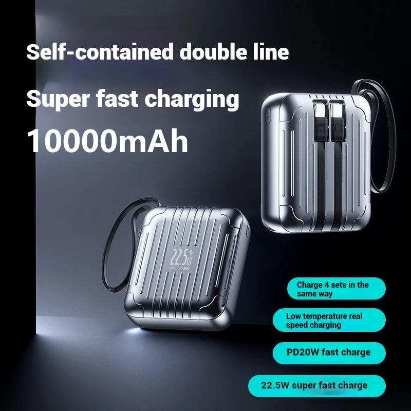 Super Mini PD20W Design Portable Mobile Power Bank 22.5W Super Fast Charge Small Mini Pocket Phone Chargers Powerbank 10000mAh