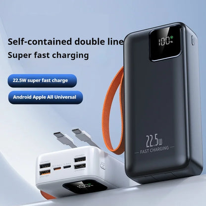 Portable Large Capacity 22.5W Fast Charging 40000mah with Built-in Fast Charging Dual Line LED Digital Display Mobile Power Bank
