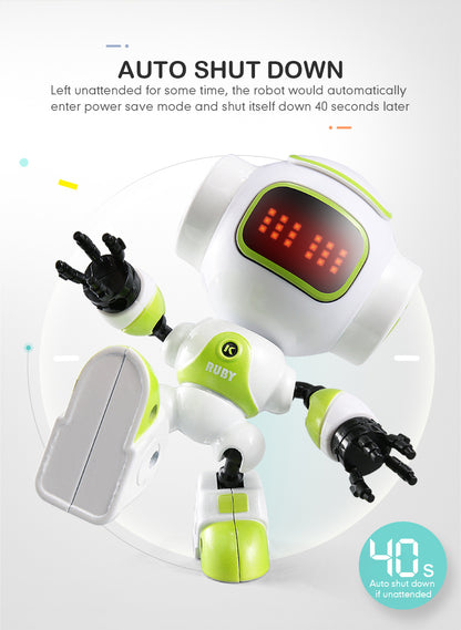 Hot Sale JJRC R9 RC Robot Ruby Touch Control DIY Gesture Mini Smart Robot Wholesales Cute Dancing Toy for Kids Gifts