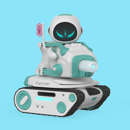 Eilik Robot Panxer Joystick Remote-controlled Electronic Toy with Mecanum Wheels Light & Sound Battery Operated Battle Vehicle