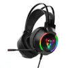 Computer E-sports Wired Gaming Headset Microphone 7.1 Channel RGB Luminous Leather Active Noise Hearing Aid Aviation